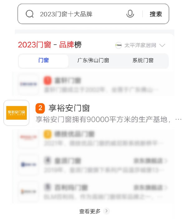 实力霸屏 | 享裕安门窗荣登多个“十大门窗品牌”排行榜！